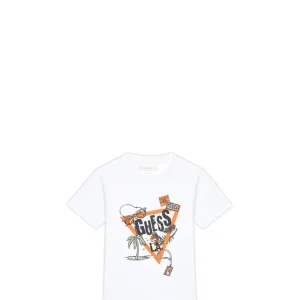 Guess T-Shirt Bambino White - Bianco