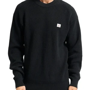 Maglione Calvin Klein Cotton Waffle - Nero