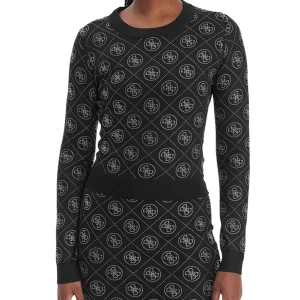 Maglione Guess Rhinestones 4G - Nero